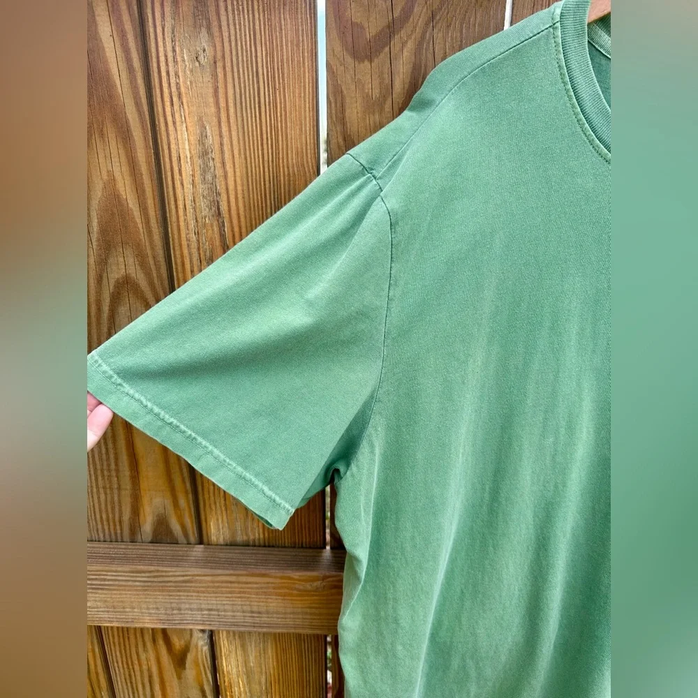 The North Face Shirt  Garment Dye Tee Deep Grass Green 100% Cotton Sz. XXL